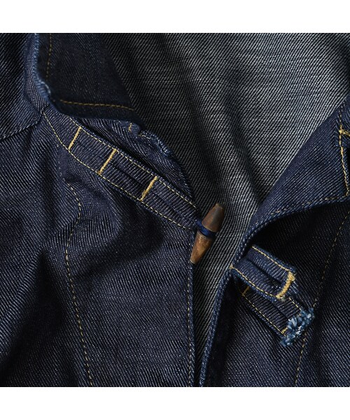 45R（フォーティファイブアール）の「45プチデニムの908ダッファーシャツ（濃）（その他・レディース・79-インディゴ 濃・02-S/04-L）」の18枚目の写真