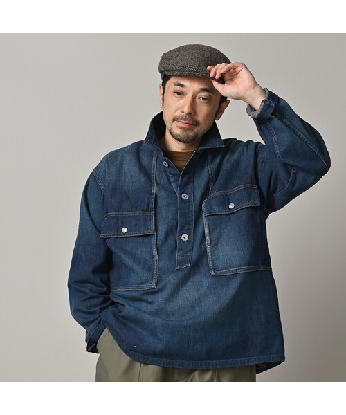 45R（フォーティファイブアール）の「45プチデニムのブッシュシャツ（加工）（その他・メンズ・76-インディゴ 淡/78-インディゴ 焦・03-M/04-L）」の10枚目の写真