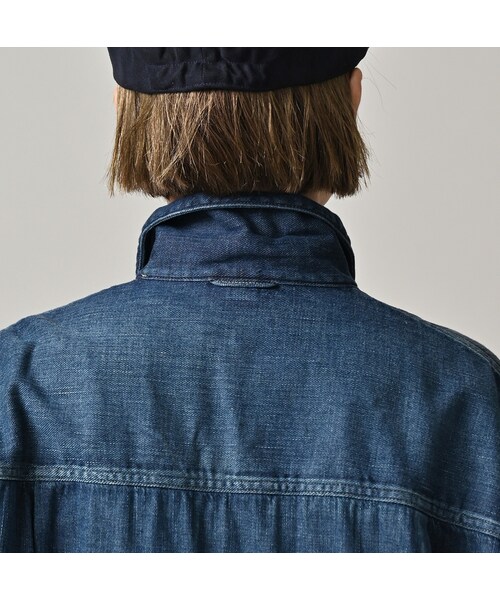 45R（フォーティファイブアール）の「45プチデニムのブッシュシャツ（加工）（その他・メンズ・76-インディゴ 淡/78-インディゴ 焦・03-M/04-L）」の15枚目の写真
