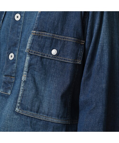 45R（フォーティファイブアール）の「45プチデニムのブッシュシャツ（加工）（その他・メンズ・76-インディゴ 淡/78-インディゴ 焦・03-M/04-L）」の14枚目の写真