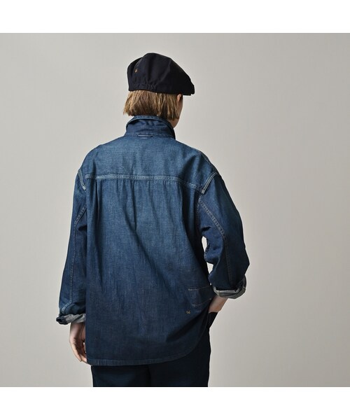 45R（フォーティファイブアール）の「45プチデニムのブッシュシャツ（加工）（その他・メンズ・76-インディゴ 淡/78-インディゴ 焦・03-M/04-L）」の8枚目の写真