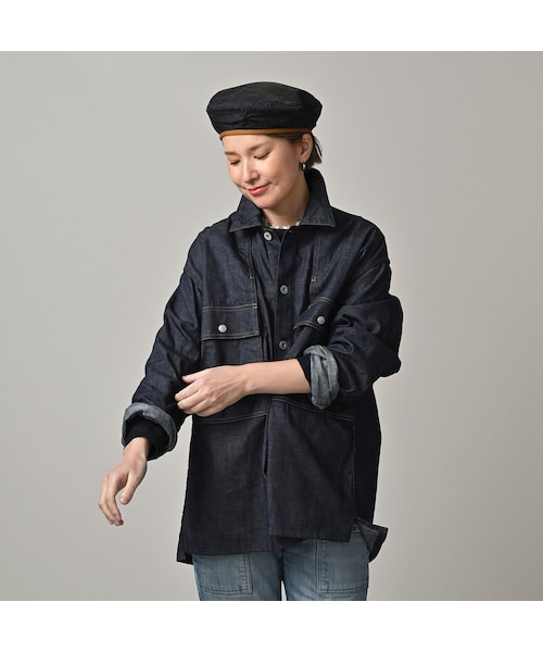 45R（フォーティファイブアール）の「45プチデニムのブッシュシャツ（濃）（その他・メンズ・79-インディゴ 濃・03-M/04-L/05-XL）」の5枚目の写真