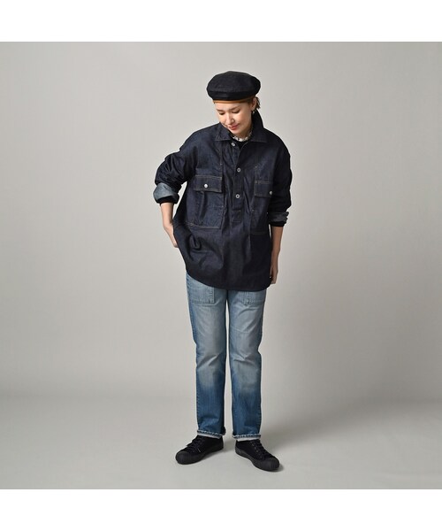 45R（フォーティファイブアール）の「45プチデニムのブッシュシャツ（濃）（その他・メンズ・79-インディゴ 濃・03-M/04-L/05-XL）」の3枚目の写真