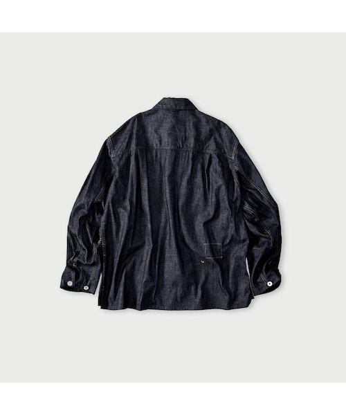 45R（フォーティファイブアール）の「45プチデニムのブッシュシャツ（濃）（その他・メンズ・79-インディゴ 濃・03-M/04-L/05-XL）」の2枚目の写真