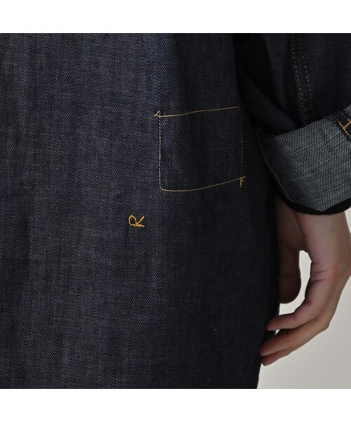 45R（フォーティファイブアール）の「45プチデニムのブッシュシャツ（濃）（その他・メンズ・79-インディゴ 濃・03-M/04-L/05-XL）」の14枚目の写真