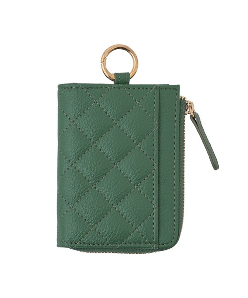3coins（3coins）の「キルティングマルチケース（コインケース・レディース・パープル/グリーン/ブラック/ベージュ・FREE）」の4枚目の写真