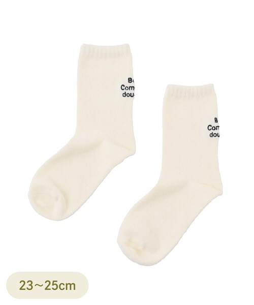 3coins(3coins)の「毛玉になりにくいバックロゴ刺繍ソックス(ソックス/靴下・レディース・その他2/その他3/その他1/その他・FREE)」の4枚目の写真