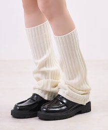 3coins | ワイドフレア太リブレッグウォーマー(レッグウォーマー)