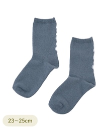 3coins | 毛玉になりにくいバックラメメロウソックス(ソックス/靴下)
