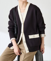 COLLAGE GALLARDAGALANTE（コラージュガリャルダガランテ）の「【軽量/着映え】ハーフミラノニットカーディガン（トップス・レディース）」