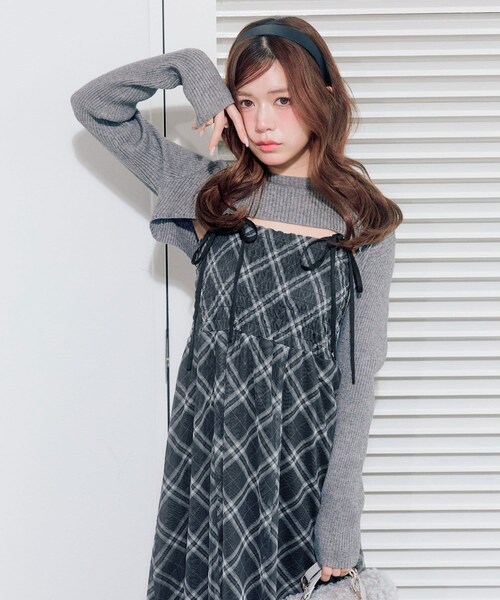 OLIVE des OLIVE（オリーブデオリーブ）の「ニットセットロングキャミ