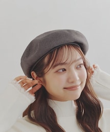 Lattice | ストーン付きベレー帽(ハンチング/ベレー帽)