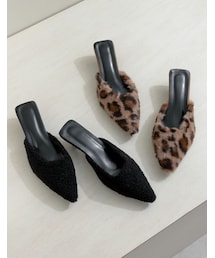 Re:EDIT（リエディ）の「フェイクファーorボアミュール - シューズ通販 | 人気レディースファッション - Re:EDIT（リエディ）（その他）」