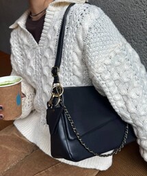 CIAOPANIC TYPY（チャオパニックティピー）の「ミラーチャーム付きアソート素材フラップチェーンBAG（ショルダーバッグ）」