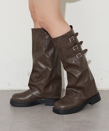 CIAOPANIC | サイドベルトカバーロングブーツ(ブーツ)