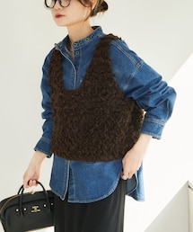 PUAL CE CIN（ピュアルセシン）の「ループフリンジニットビスチェ（ニット/セーター）」