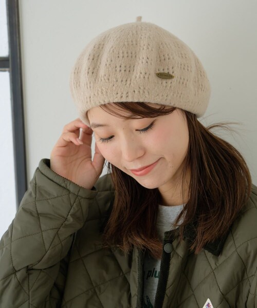 CIAOPANIC TYPY（チャオパニックティピー）の「【GEVACO】ウール混ベレー帽（ハンチング/ベレー帽・レディース・ブラック/ベージュ/グレー・ONE）」の3枚目の写真