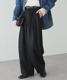PUAL CE CIN（ピュアルセシン）の「ウール混バルーンスラックスパンツ（スラックス）」
