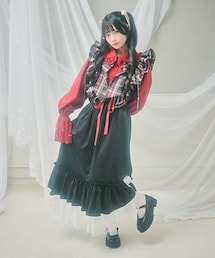 kutir（クティール）の「2WAYレースフリルベロアリボンスカート（スカート）」