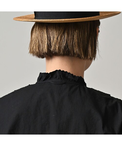 45R（フォーティファイブアール）の「スーピマバチストのカットワークブラウス（その他・レディース・92-クロ・02-M/03-L）」の9枚目の写真