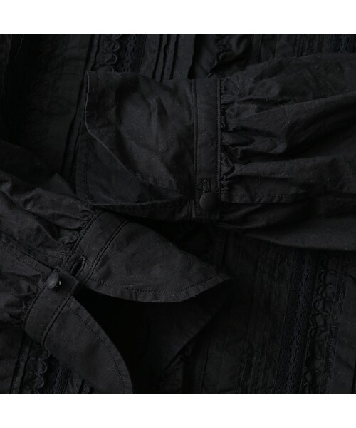 45R（フォーティファイブアール）の「スーピマバチストのカットワークブラウス（その他・レディース・92-クロ・02-M/03-L）」の15枚目の写真