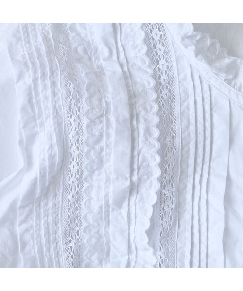 45R（フォーティファイブアール）の「スーピマバチストのカットワークブラウス（その他・レディース・02-シロ・02-M/03-L）」の13枚目の写真