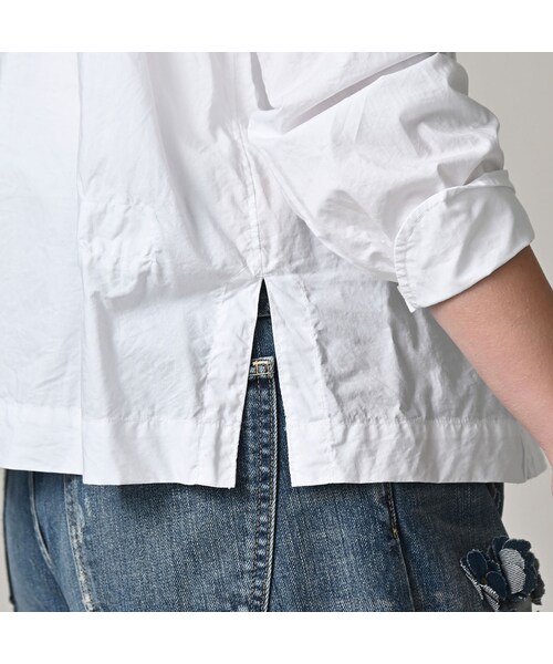 45R（フォーティファイブアール）の「スーピマバチストのカットワークブラウス（その他・レディース・02-シロ・02-M/03-L）」の10枚目の写真