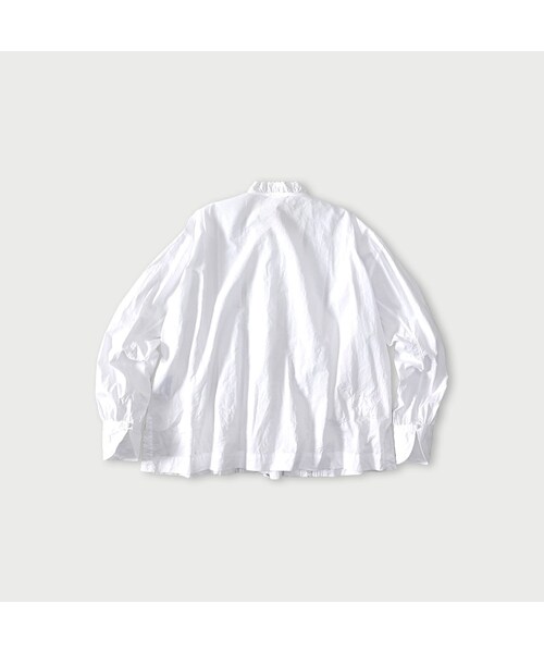 45R（フォーティファイブアール）の「スーピマバチストのカットワークブラウス（その他・レディース・02-シロ・02-M/03-L）」の2枚目の写真