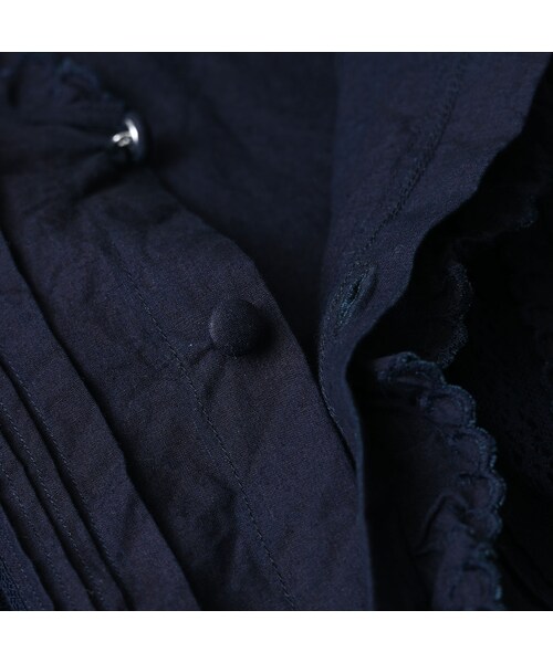 45R（フォーティファイブアール）の「スーピマバチストカットワークのブラウス（インディゴ）（その他・レディース・73-インディゴ・02-M/03-L）」の15枚目の写真