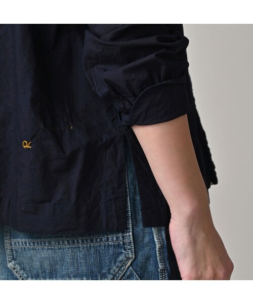 45R（フォーティファイブアール）の「スーピマバチストカットワークのブラウス（インディゴ）（その他・レディース・73-インディゴ・02-M/03-L）」の11枚目の写真