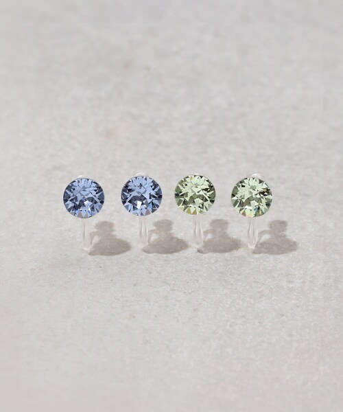 3coins（3coins）の「カラーガラス樹脂イヤリング4個セット（イヤリング・レディース・その他1/その他/その他2・FREE）」の3枚目の写真