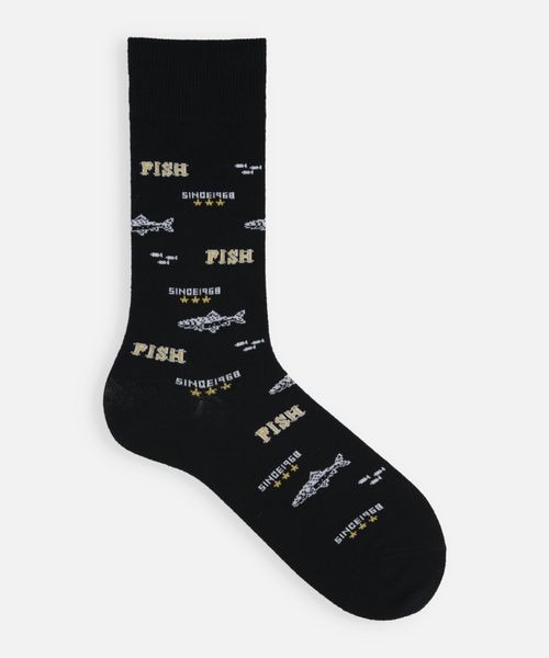 靴下屋（クツシタヤ）の「レトロフィッシュレギュラー丈ソックス/062142421（その他・クロ(12)/ピンク(30)/クリーム(60)/コン(84)・F）」の4枚目の写真