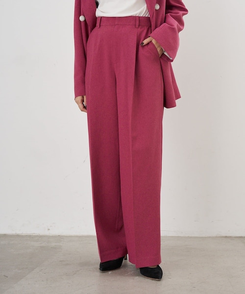 SHENERY(シーナリー)の「【26SS予約】トロタックワイドパンツ(パンツ・レディース・ベージュ/ブラック/ローズ・36/38)」の3枚目の写真