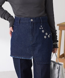 COLLAGE GALLARDAGALANTE | 【レイヤードアイテム◎】Q.anosパイルデニムスカート(デニムスカート)