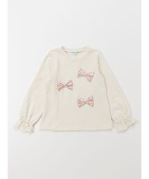 HAKKA KIDS（ハッカキッズ）の「袖フリルミニ裏毛裏起毛トレーナー（トップス）」