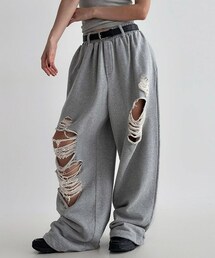 ALAND（エーランド）の「ASCLO／ダメージスウェットパンツ（その他）」