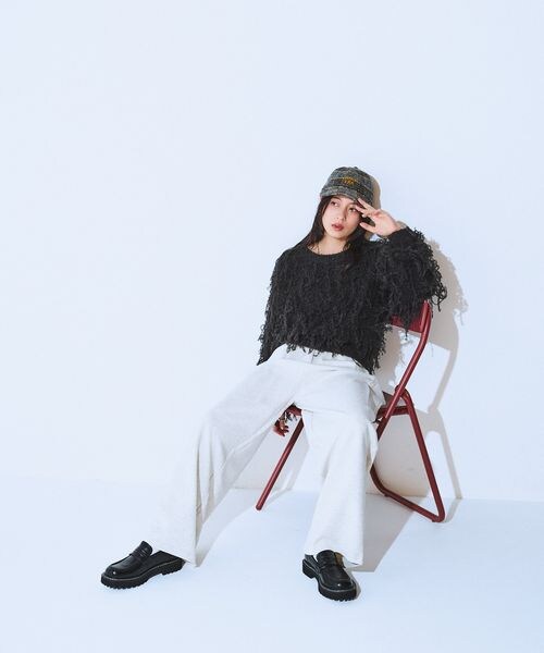 JEANASIS(ジーナシス)の「スウェットコクーンタックパンツ(その他・レディース・ブラック(09)/オートミール(11)/グレー(15)/ネイビー(88)・FREE)」の10枚目の写真