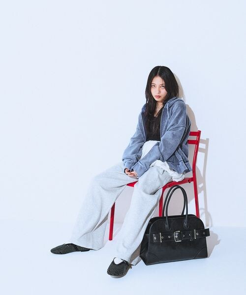 JEANASIS(ジーナシス)の「スウェットコクーンタックパンツ(その他・レディース・ブラック(09)/オートミール(11)/グレー(15)/ネイビー(88)・FREE)」の11枚目の写真