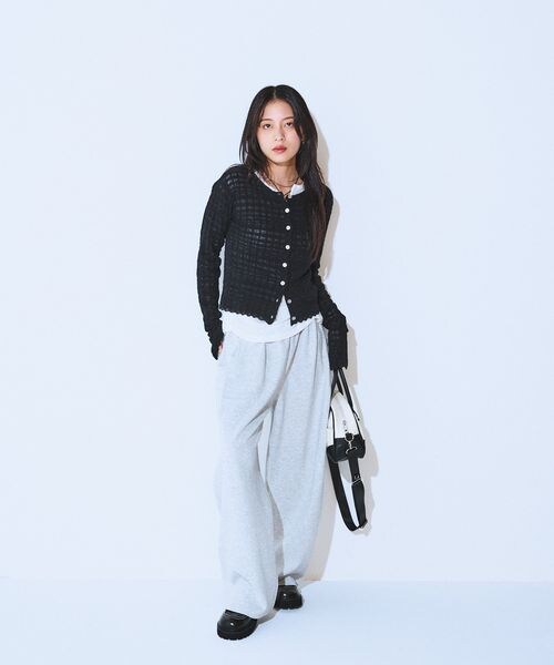 JEANASIS(ジーナシス)の「スウェットコクーンタックパンツ(その他・レディース・ブラック(09)/オートミール(11)/グレー(15)/ネイビー(88)・FREE)」の12枚目の写真