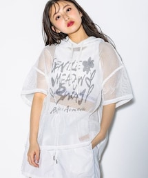 repipi armario（レピピ アルマリオ）の「メッシュロゴルーズフーディ（その他）」