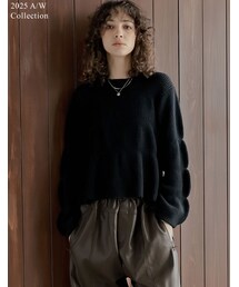 Re:EDIT（リエディ）の「ギャザーニットトップス - トップス通販 | 人気レディースファッション - Re:EDIT（リエディ）（その他）」