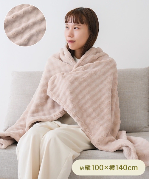 ヴィンテージ　ぽこぽこハートのアフガン　ブランケット ぽこぽこラビットブランケット | LARME de LAPIN（ラルムドラパン）