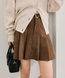 mystic（ミスティック）の「ベルト付きコーデュロイミニスカート（スカート）」