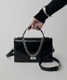 Lui's（ルイス）の「【mi-企画】2wayショルダースクエアレザーバッグ（バッグ）」