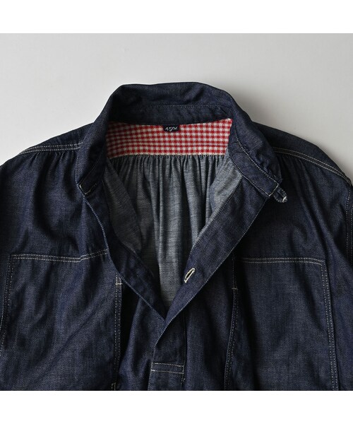 45R（フォーティファイブアール）の「45プチデニムのボーイフレンドシャツ（濃）（その他・レディース・79-インディゴ 濃・00-フリー）」の15枚目の写真