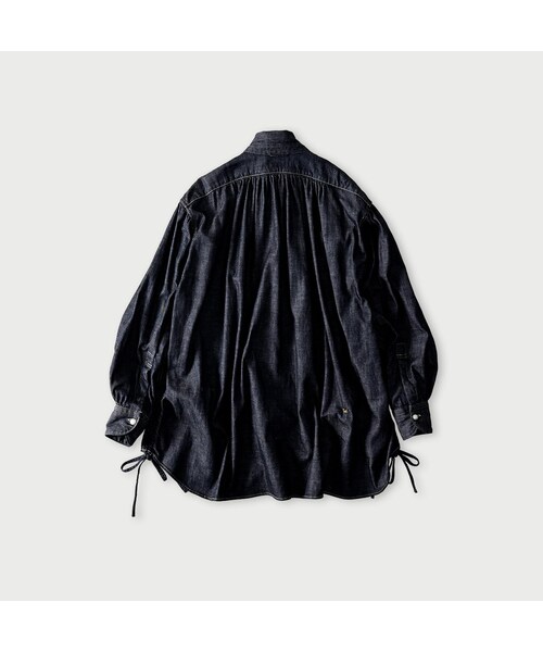 45R（フォーティファイブアール）の「45プチデニムのボーイフレンドシャツ（濃）（その他・レディース・79-インディゴ 濃・00-フリー）」の2枚目の写真