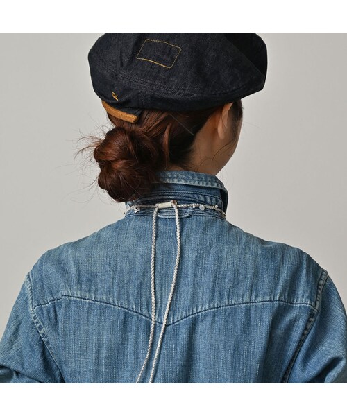 45R（フォーティファイブアール）の「45プチデニムのイースタンシャツ 遖加工（フルール・清）（その他・レディース・75-インディゴ 清・02-M/03-L）」の11枚目の写真