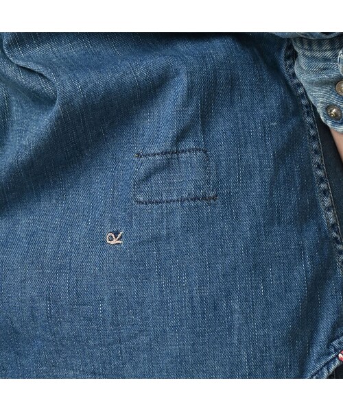 45R（フォーティファイブアール）の「45プチデニムのイースタンシャツ 遖加工（フルール・清）（その他・レディース・75-インディゴ 清・02-M/03-L）」の12枚目の写真