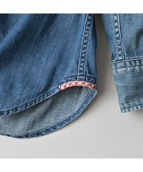 45R（フォーティファイブアール）の「45プチデニムのイースタンシャツ 遖加工（フルール・清）（その他・レディース・75-インディゴ 清・02-M/03-L）」の20枚目の写真