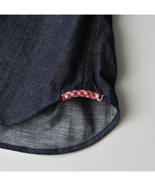 45R（フォーティファイブアール）の「45プチデニムのイースタンシャツ 遖加工（フルール・濃）（その他・レディース・79-インディゴ 濃・02-M/03-L/04-XL）」の19枚目の写真